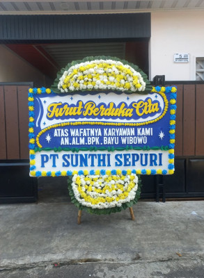 Papan Bunga Duka di Kaisabu Baru
